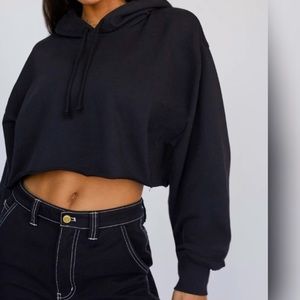 TNA boyfriend Cropped Hoodie from Aritzia